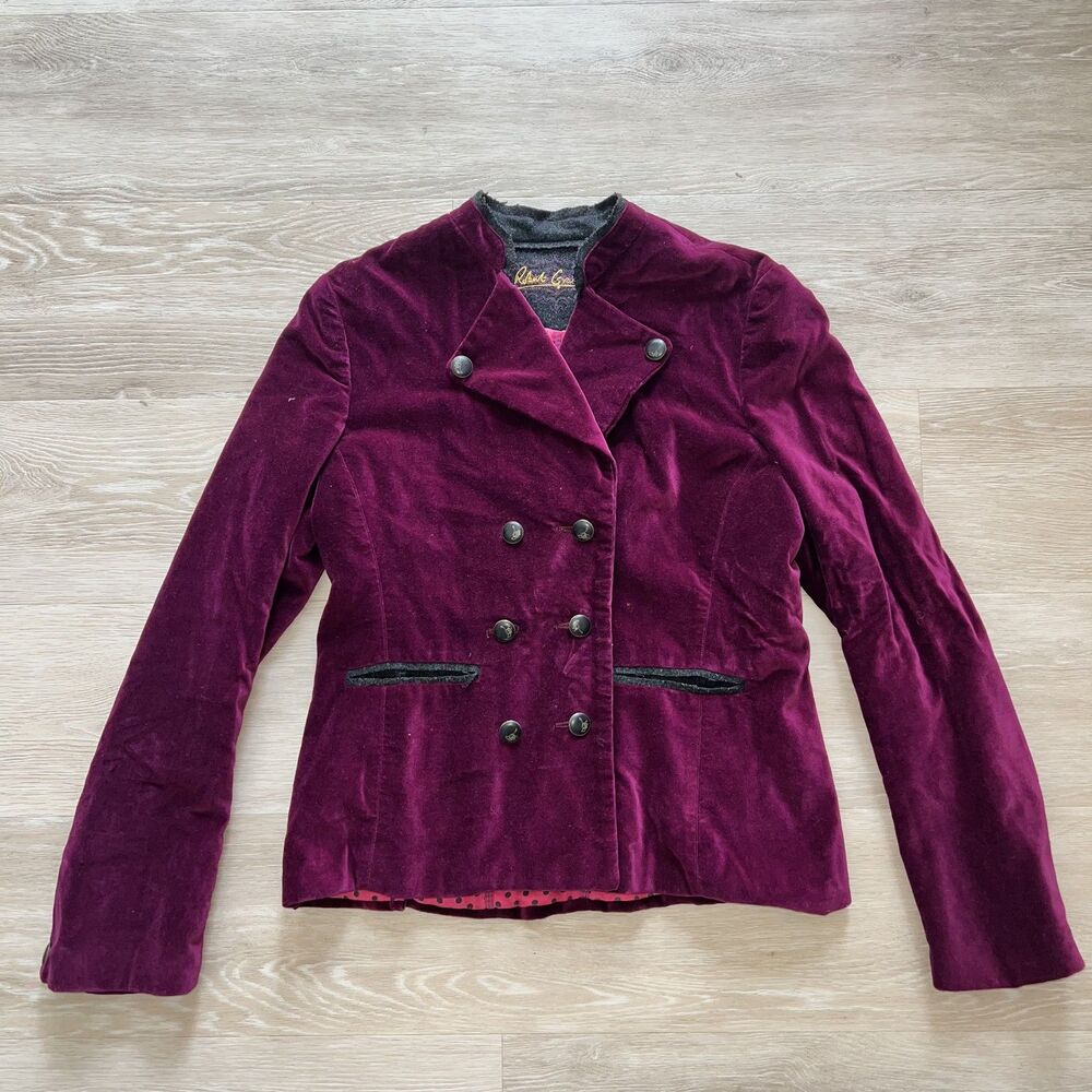 Robert Graham Velvet Purple Blazer Women's-Size 8